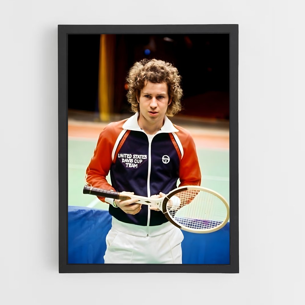 Poster John mcenroe fort – affiche Tennis (vue 2)